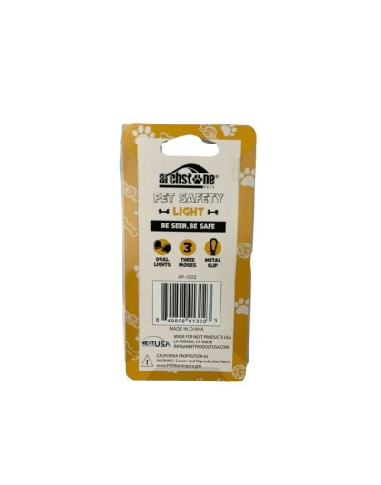 Pet Safety Light (Flashing Collar Accessory & Night Walking Attachment)