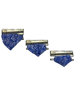 Blue - Western Themed Pet Bandana Collars - Medium