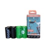 BLACK/GREEN - USDA Biobased Peanuts Orange Scented Leash Rolls - 120 Bags