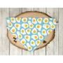 Sunny Side Up Eggs - No Tie Dog Collar Bandana - Large