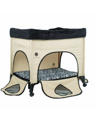 Zebra Vibes - Bedside Lounge Pet Bed