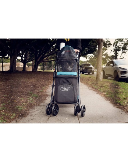 Turquoise - Double Decker Pet Stroller