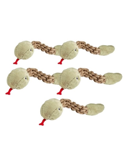 Tough Hemp Rattlesnake Pet Toy