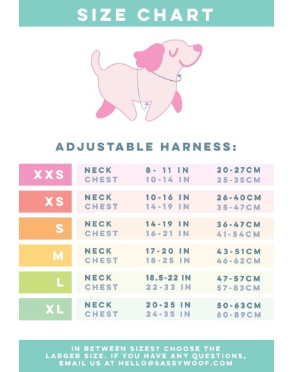 Pup Pup Hooray - Adjustable Harness  - XXSmall