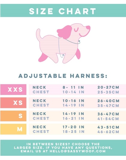 Doxie Delight - Adjustable Harness  - XXSmall