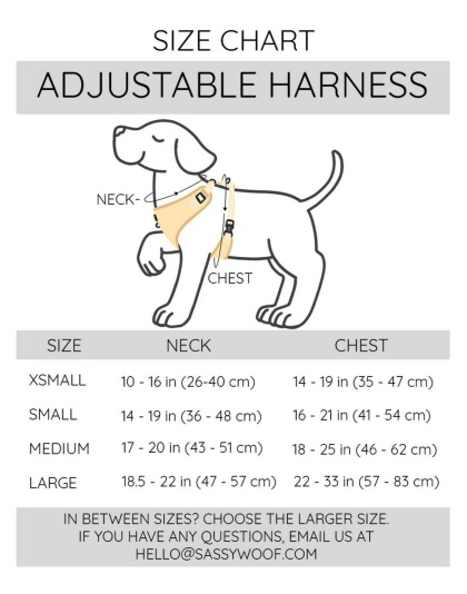 Oodles of Doodles - Adjustable Harness  - XSmall