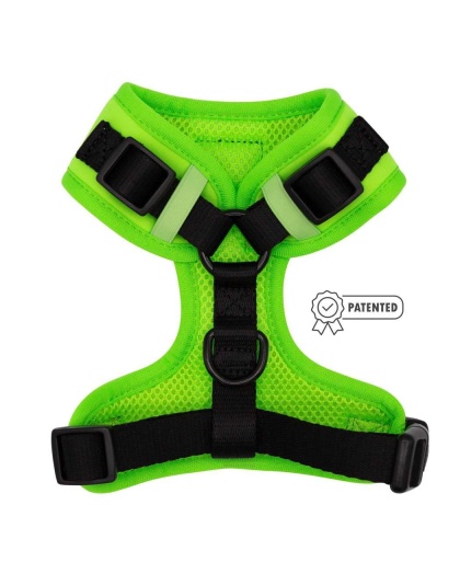 Neon Green - Adjustable Harness  - Large