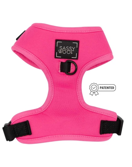 Neon Pink - Adjustable Harness  - Medium