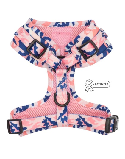 Pink Camopaws - Adjustable Harness  - XXSmall