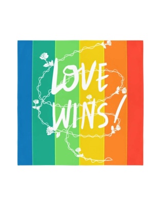 Love Wins Sublimation Bandana -   One Size