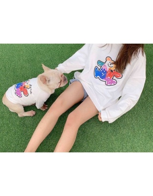 White - Teddy Bear - Matching Pet and Owner Clothing Set -  Large