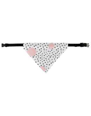 Black, White, Pink - PRETTY Pet Bandana -