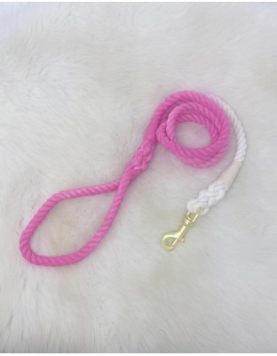 Peach Ombree - Hand Dyed Cotton Rope Leash