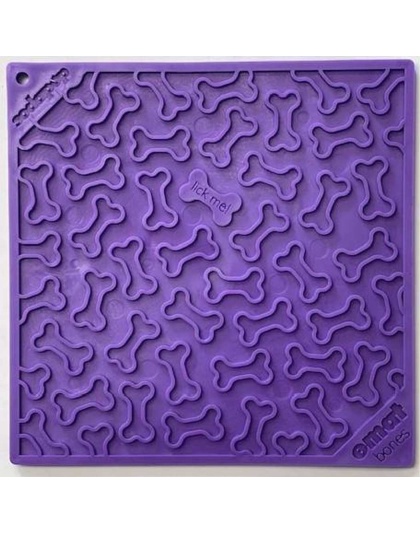 Purple - Bones Design eMat Enrichment Lick Mat