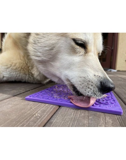 Purple - Bones Design eMat Enrichment Lick Mat