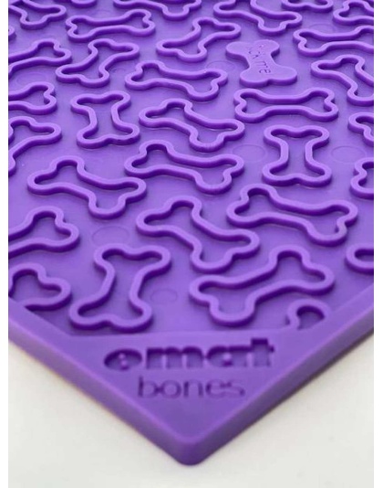 Purple - Bones Design eMat Enrichment Lick Mat