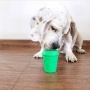 Green - Coffee Cup Durable Rubber Chew Toy and Treat Dispenser - Medium