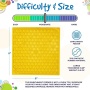 Yellow - Honeycomb Design Emat Enrichment Lick Mat - Large