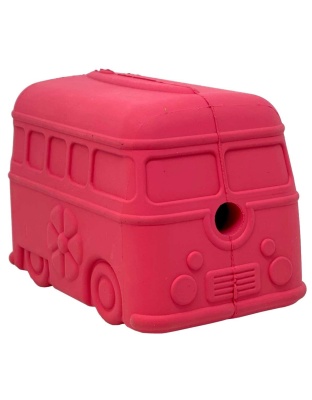 Pink - MKB Surf's Up! Retro Van  Durable Chew Toy & Treat Dispenser