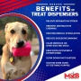 Pink - MKB Surf's Up! Retro Van  Durable Chew Toy & Treat Dispenser