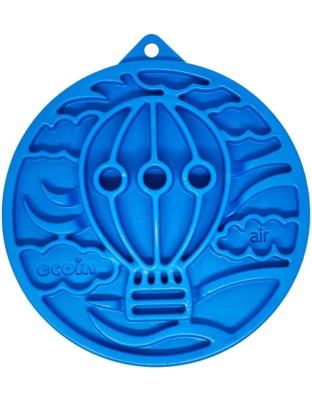 Blue - Nylon eCoin Durable Enrichment Snacking Coin