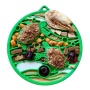 Green - Nylon eCoin Durable Enrichment Snacking Coin