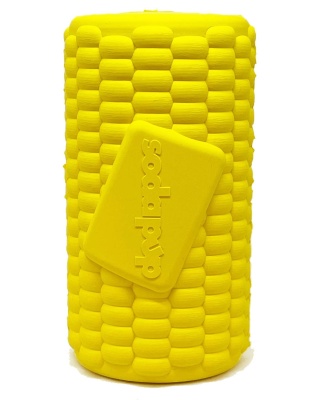 Yellow - SodaPup Corn on the Cob Treat Dispenser - Medium