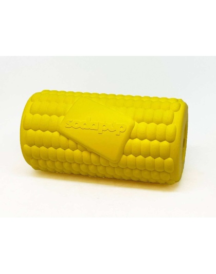 Yellow - SodaPup Corn on the Cob Treat Dispenser  - Large
