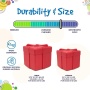 Red - SP Gift Box Durable Rubber Chew Toy & Treat Dispenser - Large