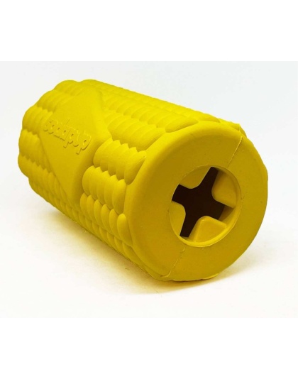 Yellow - SodaPup Corn on the Cob Treat Dispenser  - Large