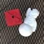 Red - SP Gift Box Durable Rubber Chew Toy & Treat Dispenser - Medium
