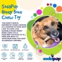 Brown - SP Honey Bone Ultra Durable Nylon Dog Chew Toy for Aggressive Chewers  - Small