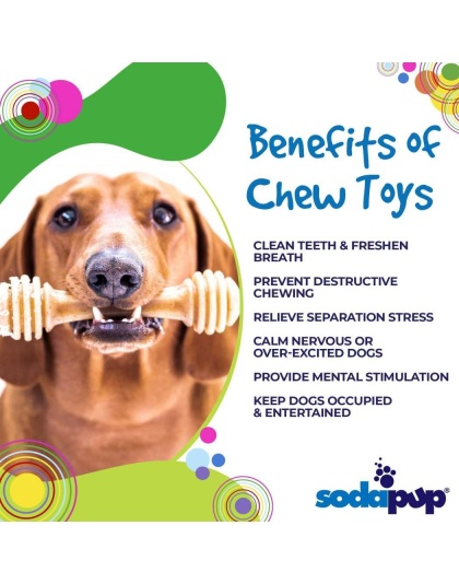 Brown - SP Honey Bone Ultra Durable Nylon Dog Chew Toy for Aggressive Chewers  - Small