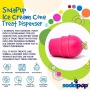 Blue - SP Ice Cream Cone Durable Rubber Chew Toy and Treat Dispenser - Large