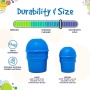 Blue - SP Ice Cream Cone Durable Rubber Chew Toy and Treat Dispenser - Large