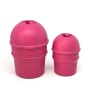 Blue - SP Ice Cream Cone Durable Rubber Chew Toy and Treat Dispenser - Large