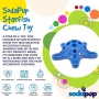 Blue - Starfish Ultra Durable Nylon Dog Chew Toy for Aggressive Chewers
