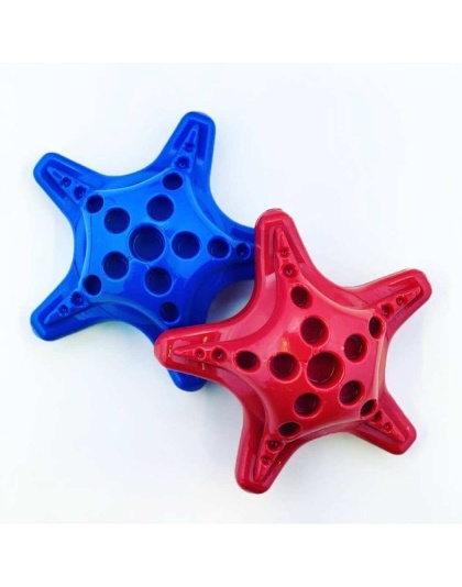 Red - Starfish Ultra Durable Nylon Dog Chew Toy for Aggressive Chewers