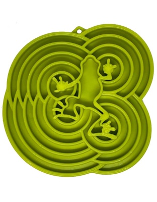 Green  - Water Frog Design eTray Enrichment Tray for Dogs