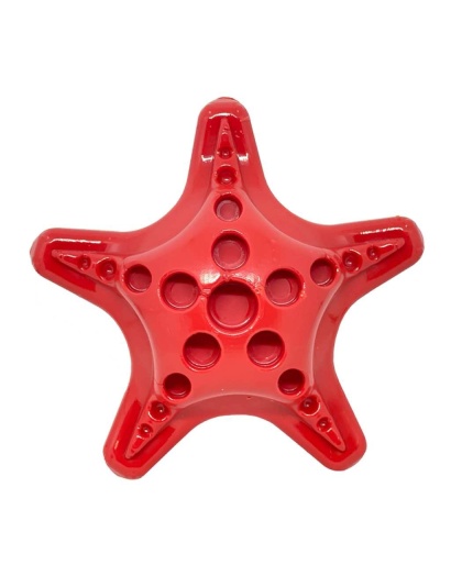 Red - Starfish Ultra Durable Nylon Dog Chew Toy for Aggressive Chewers