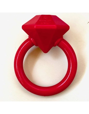 Diamond Ring Durable Teething Ring for Puppies and Aggressive Chewers