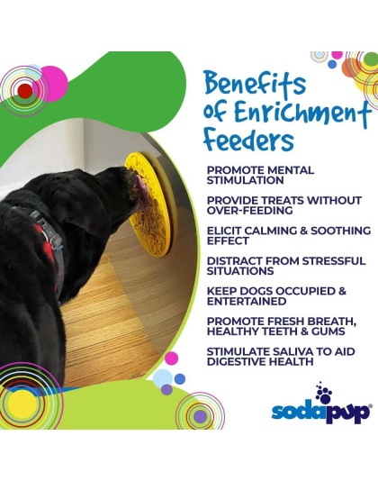 Yellow Duckies E-Mat - Duckies Design eMat Enrichment Lick Mat With Suction Cups