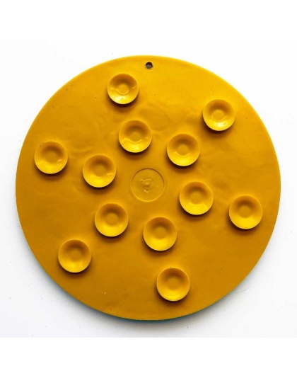 Yellow Duckies E-Mat - Duckies Design eMat Enrichment Lick Mat With Suction Cups