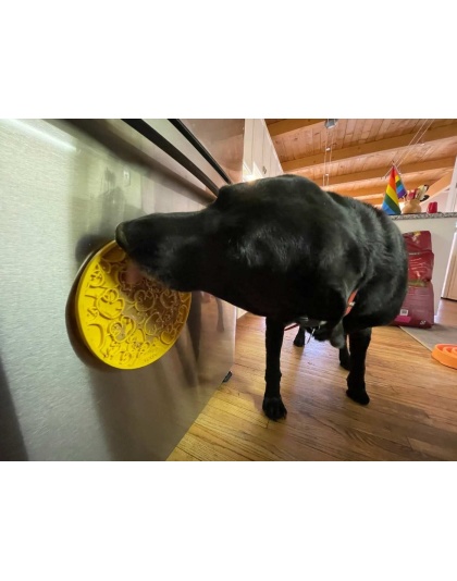Yellow Duckies E-Mat - Duckies Design eMat Enrichment Lick Mat With Suction Cups