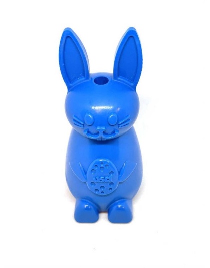 Blue - Durable Nylon Bunny Chew Toy and Enrichment Toy for Aggressive Chewers