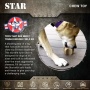 Brown - Durable Nylon Star Dog Chew Toy and Enrichment Toy for Aggressive Chewers