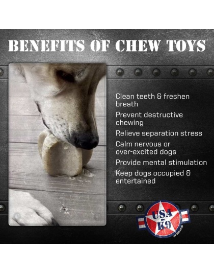 Brown - Durable Nylon Star Dog Chew Toy and Enrichment Toy for Aggressive Chewers
