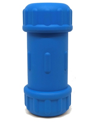 Blue - ID Bone Durable Rubber Chew Toy and Treat Dispenser - Medium