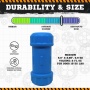 Blue - ID Bone Durable Rubber Chew Toy and Treat Dispenser - Medium