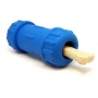 Blue - ID Bone Durable Rubber Chew Toy and Treat Dispenser - Medium